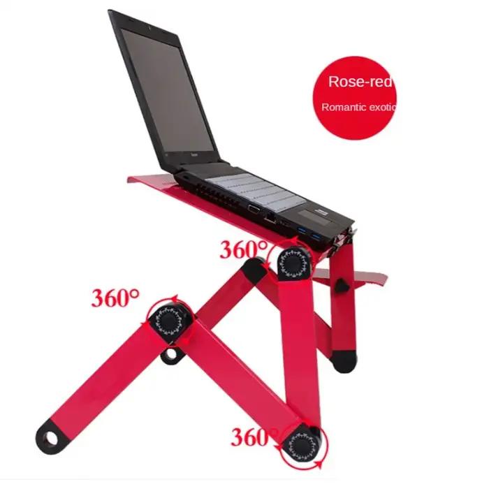 Bureau d'ordinateur portable en alliage d'aluminium anti-corrosion, table pliante de dortoir, bureau