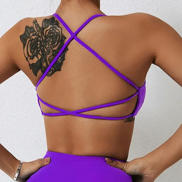 Soutien-gorge de sport sexy et confortable pour l'été, haut de sport pour femme, vêtements d'entraîn
