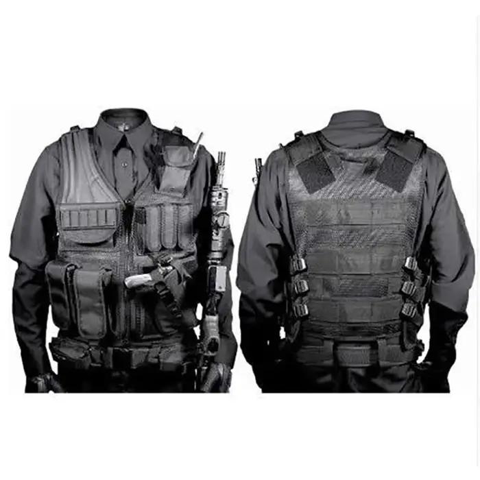 Gilet tactique Molle réglable en polyester 600D pour jeux CS, airsoft, paintball et chasse occasions spéciales