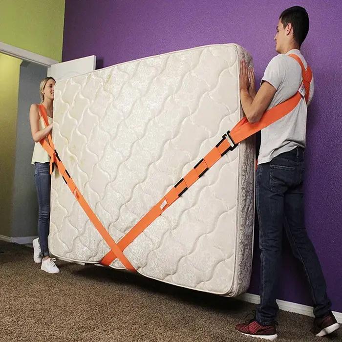 Sangles de transport pour meubles robustes brun sertie d'une boucle en métal ergonomique pour déplacements sécurisés et protection des sols ocassions spéciales propriétaires de maison entrepreneurs aménagement intérieur