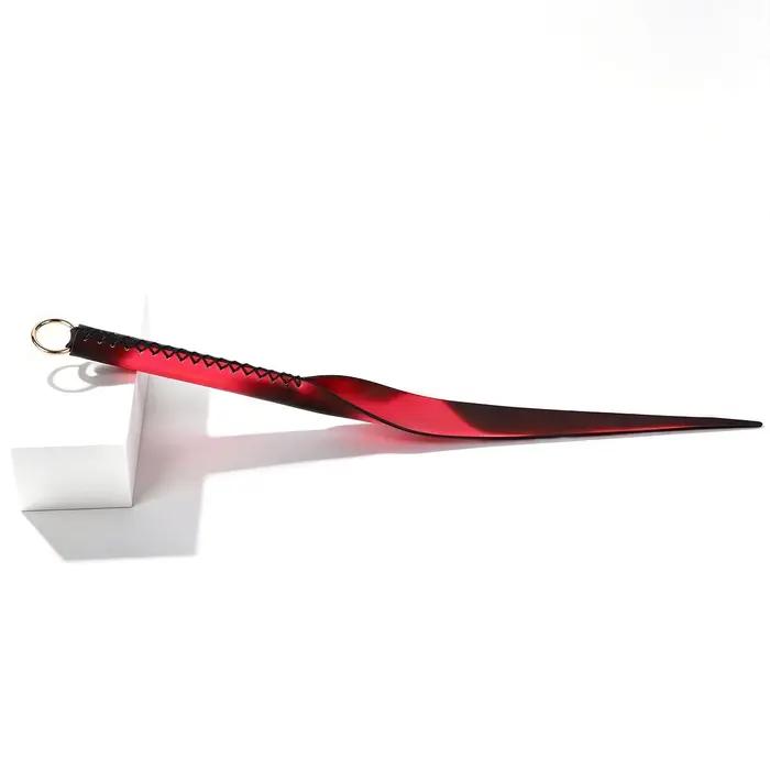 Fouet d'entraînement équestre motif feuille de saule changement de couleur pour dressage et lunging pratique et élégant pour cavaliers passionnés