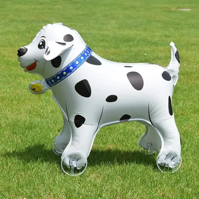 Ballons sur pied en aluminium 4D dinosaure chien chat
