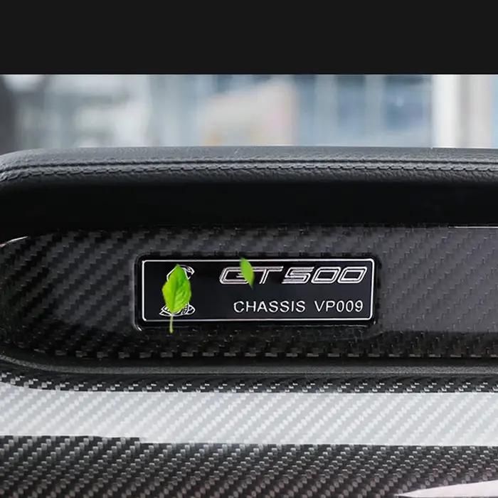 GT500 GT350 plaque signalétique décoration remplacement en alliage d'aluminium console centrale auto