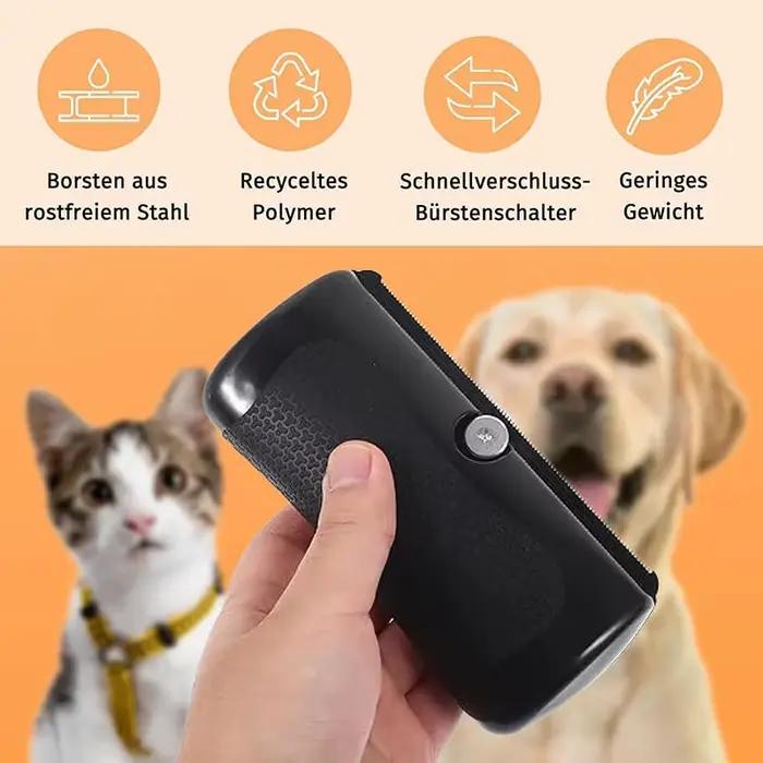 Brosse professionnelle multifonctionnelle ergonomique pour animaux de compagnie