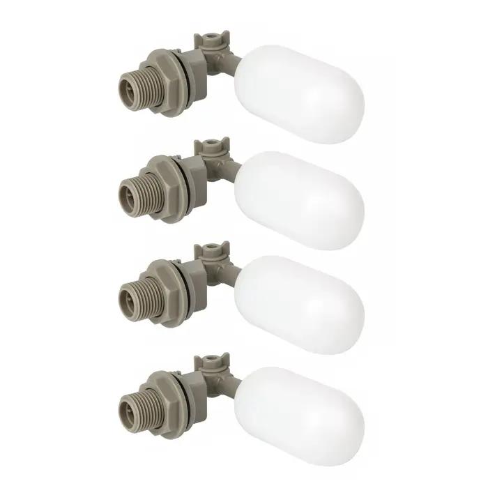 Kit de vanne à flotteur en plastique avec bras réglable pour réservoir d'eau pour bétail autocontrôlé et automatisé
