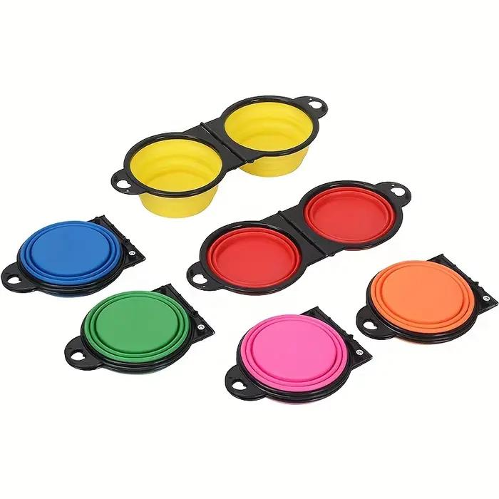 Bol pliable portable pour animaux de compagnie