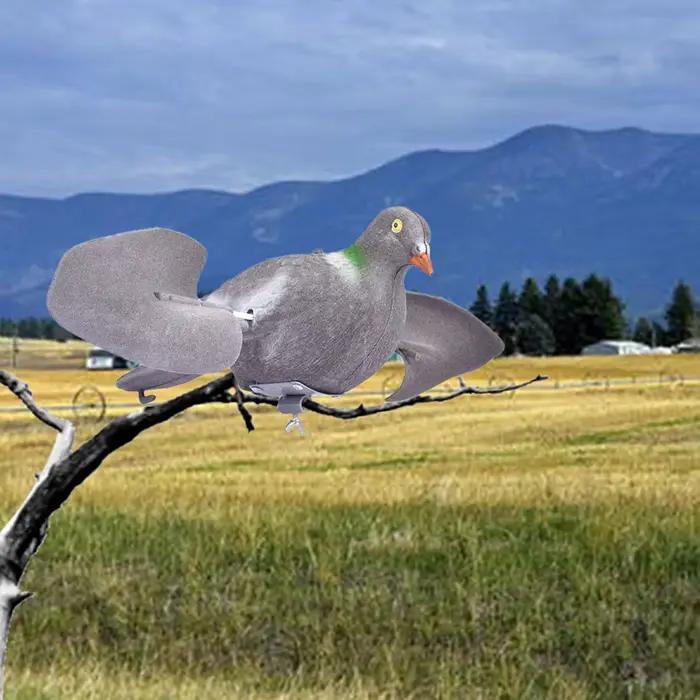 Leurre colombe volant éolien - Appât peint réaliste pour chasse et épouvantail jardin