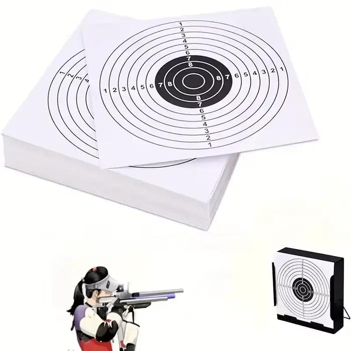 Cibles de tir pour paintball AirShot 5,5 pouces blanc avec piège à granules pour sécurité et durabilité occasions spéciales