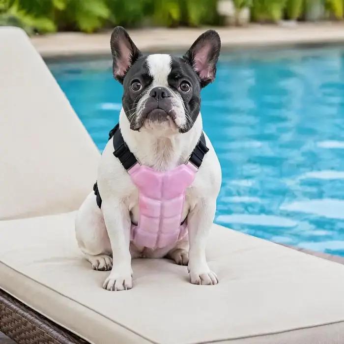 Gilet rafraîchissant pour chien, veste respirante avec pochettes de gel, veste rafraîchissante pour animaux de compagnie pour l'été, pour chiens de grande, moyenne et petite taille