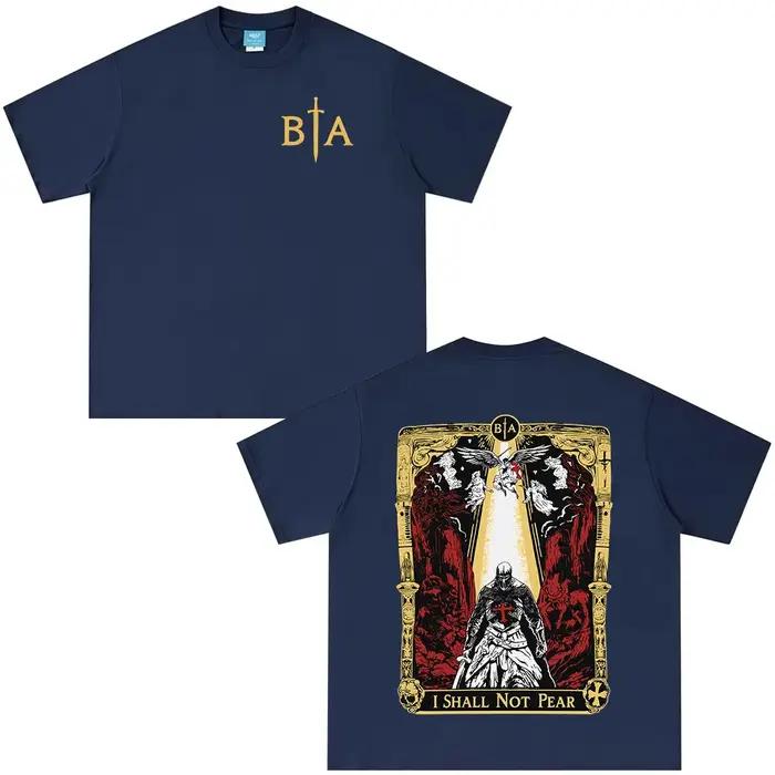 T-shirt I Shall No Fear Brothers in Arms Skeleton Knight pour hommes et femmes