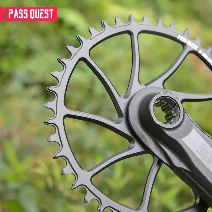 PASS QUEST Boucles d'oreilles larges étroites décalées de 0 mm pour manivelles à montage direct de l