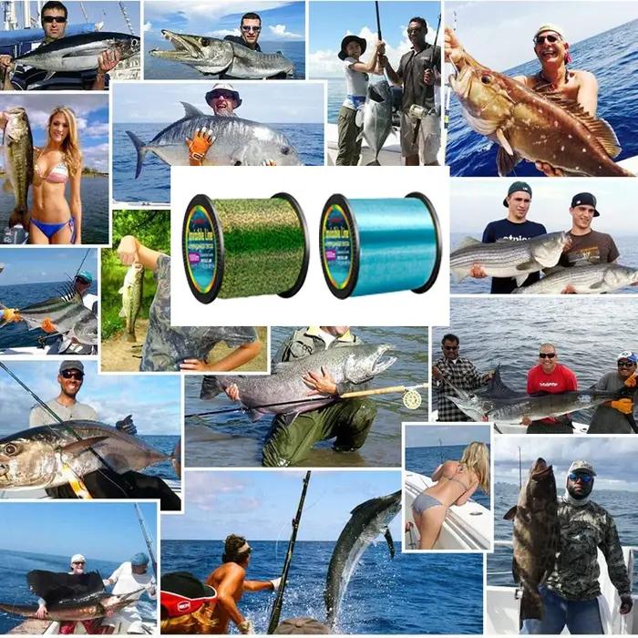 500M 1000M 3000M ligne de pêche mouchetée Invisible carpe Monofilament ligne de pêche tachetée ligne