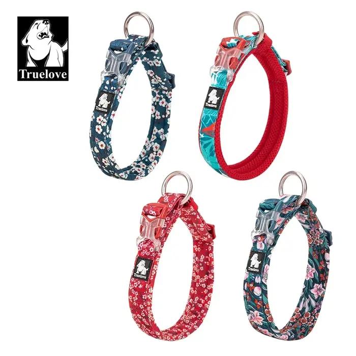 Truelove Collier pour animaux de compagnie floral Meilleur coussin confortable rembourré Camouflage Petits