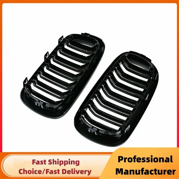Pour BMW F15 F16 X5 X6 F85 F86 2014-2018 pare-chocs avant rein calandre de course noir brillant voit