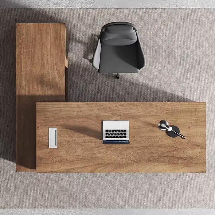 Bureau d'étude en bois, organisateurs d'ordinateur modernes, rangement, bureau bon marché, relaxant, Mesa Ordenador, meubles permettant de gagner de l'espace
