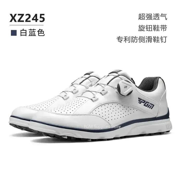 PGM hommes chaussures de Golf bouton lacets anti-dérapant latéral imperméable hommes chaussures de s