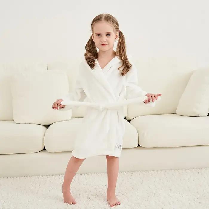 Peignoir enfants pour fille enfants vêtements fille flanelle Robe de bain vêtements garçon dessin animé Robe de nuit enfants pyjamas pour fille 2-12 ans