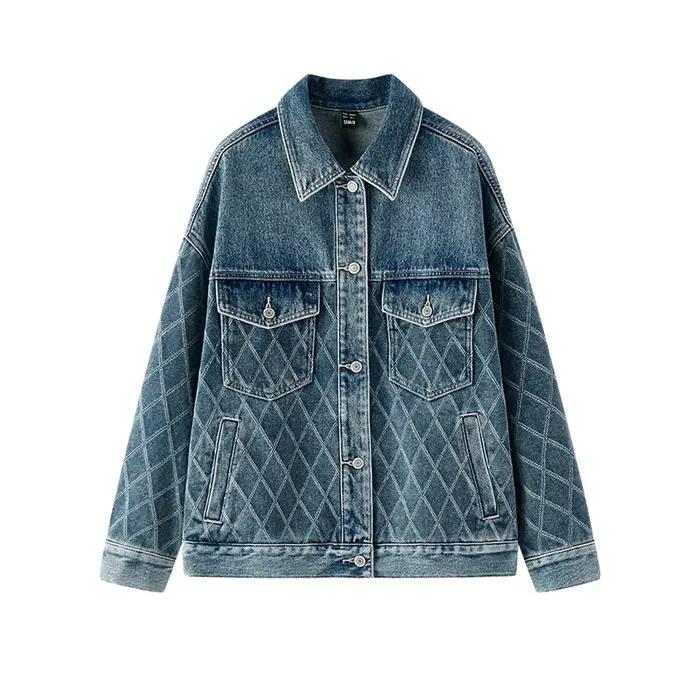 Veste en jean Semir déchirée coupe ample épaules tombantes femme printemps 2026 occassions spéciales élégante confortable et pratique pour chaque sortie
