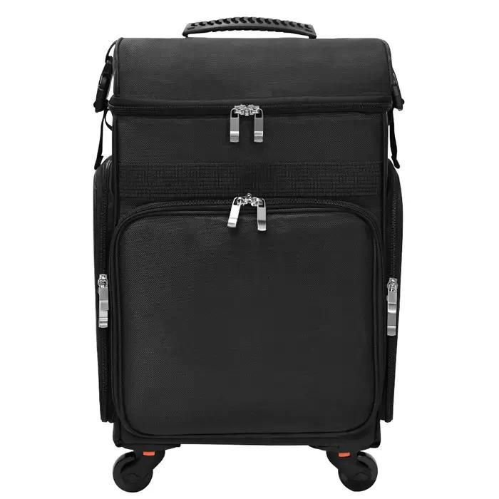 Pro Beauty Organizer Trolley Case-maquillage/coiffeur/barbier boîte à outils multifonctionnelle avec roues mallette
