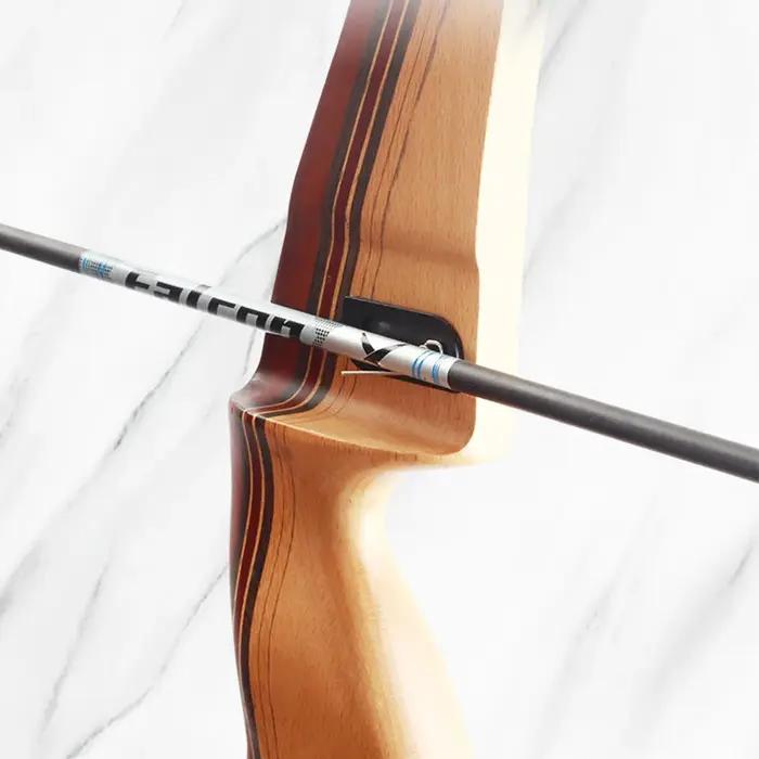 Arc classique flèche repos tir à l'arc Takedown Barebow Longbow en alliage d'aluminium cible de chas