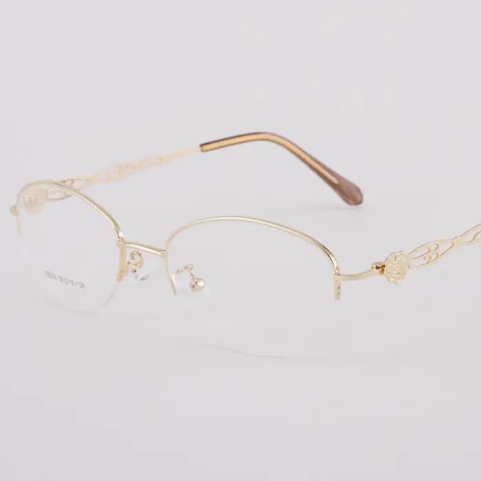 BCLEAR demi-monture alliage lunettes cadre optique Prescription Semi-jante lunettes cadre pour lunet