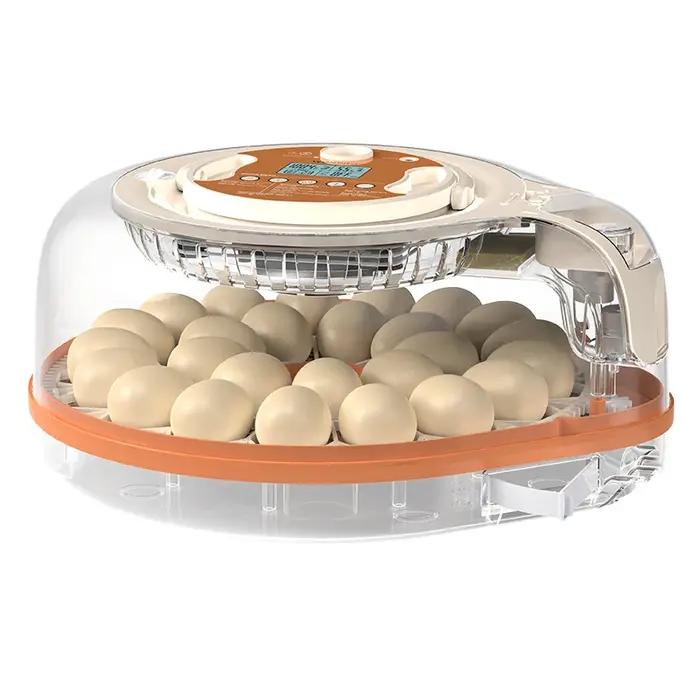 Incubateur à œufs HHD WONEGG haute efficacité pour 26 œufs - Température/humidité automatique et double alimentation pour une éclosion rapide