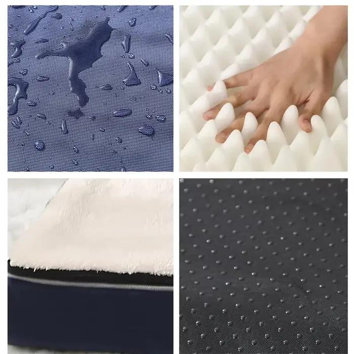 Polymères de couchage pour animaux de compagnie, mousse à mémoire de forme, super doux, non ald, doux, lavable, coussin, petits, moyens et grands chiens, fournitures pour animaux de compagnie