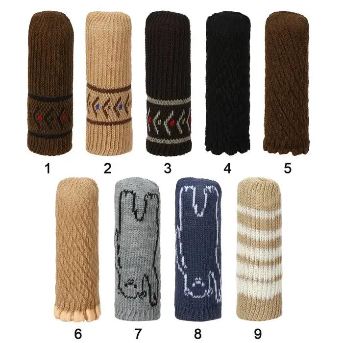 Chaussettes de pied de chaise anti-bruit épaisses, housses de protection de sol de meubles, manchons