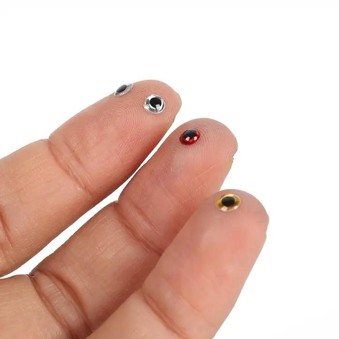 100 pièces/lot de leurre yeux holographiques 3D Simulation pêche à la mouche poisson artificiel vair