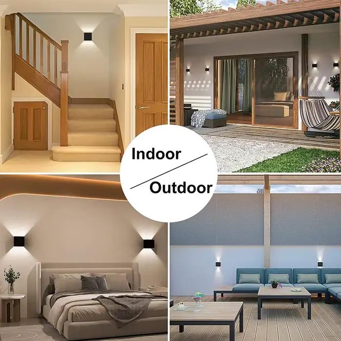 IP65 mur LED lampe extérieure applique balcon porche lumière jardin cour allée décor éclairage intér