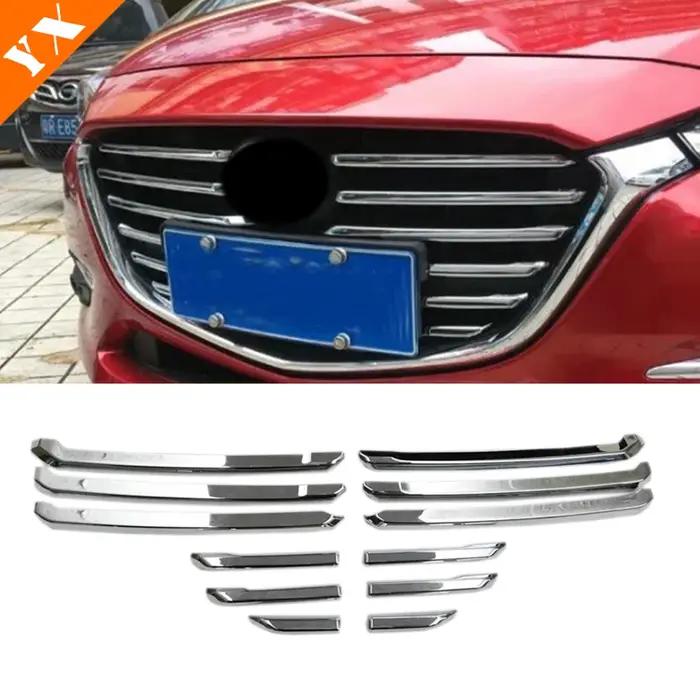 Garnitures de calandre avant de voiture avec garniture chromée, housse anti-rayures décorative pour