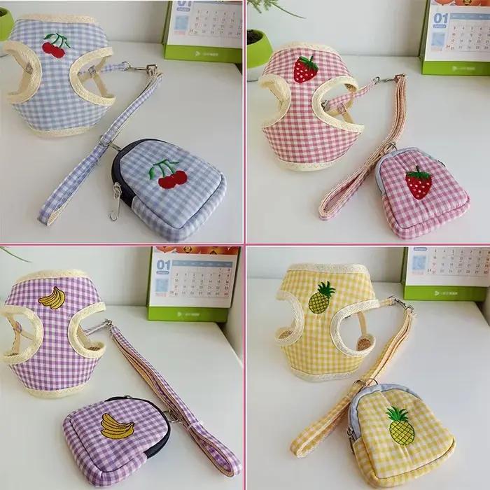 Ensemble laisse et harnais pour chien, laisse de traction pour chien, laisse de promenade pour chien, laisse pour petit chien, laisse pour chat, harnais de poitrion pour chat, collier, sac de transpor