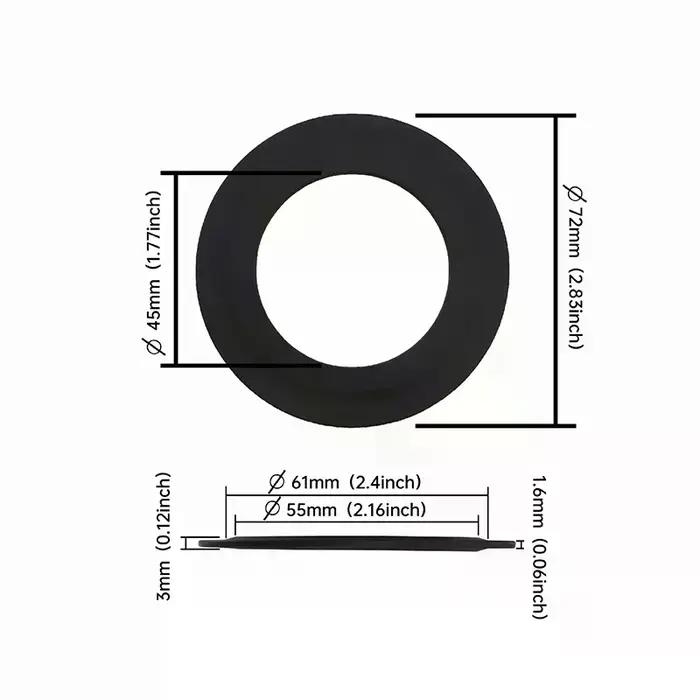 Joint d'étanchéité en plastique étanche pour toilettes Skipper 45 et Storm 33A blanc ou jaune pour toilettes sans fuite et bruits discrets occassions quotidiennes et amélioration de la maison