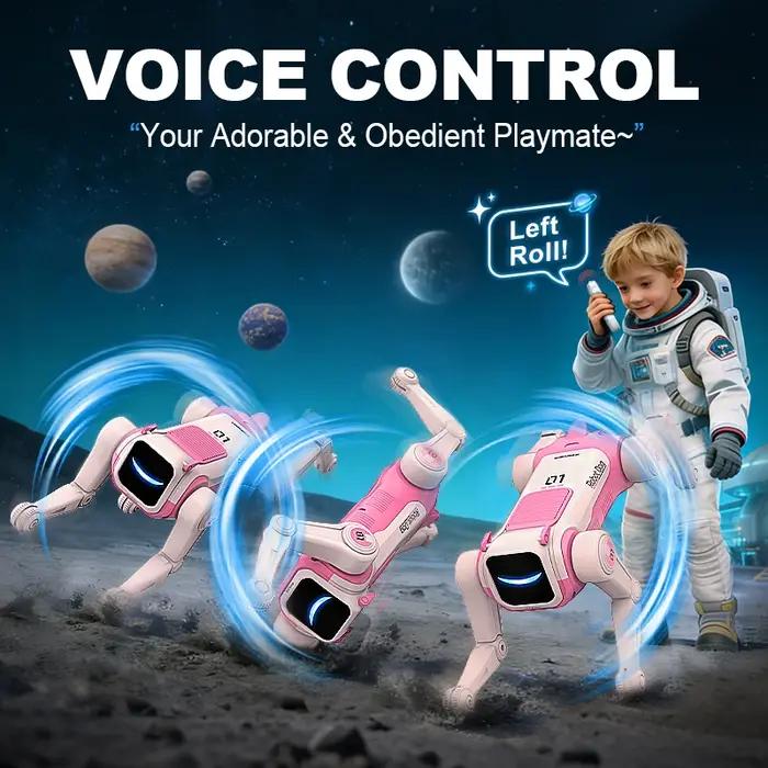 Chien robot RC intelligent, télécommande, chiot électronique, interactif, acrobaties, danse, programmable, jouet bionique, cadeau pour enfants