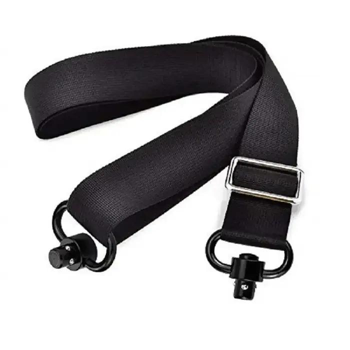 Sangle tactique pour pistolet avec boucle pivotante anneau en forme de cœur acier à dégagement rapide noir ou beige pour chasseur et tir sportif