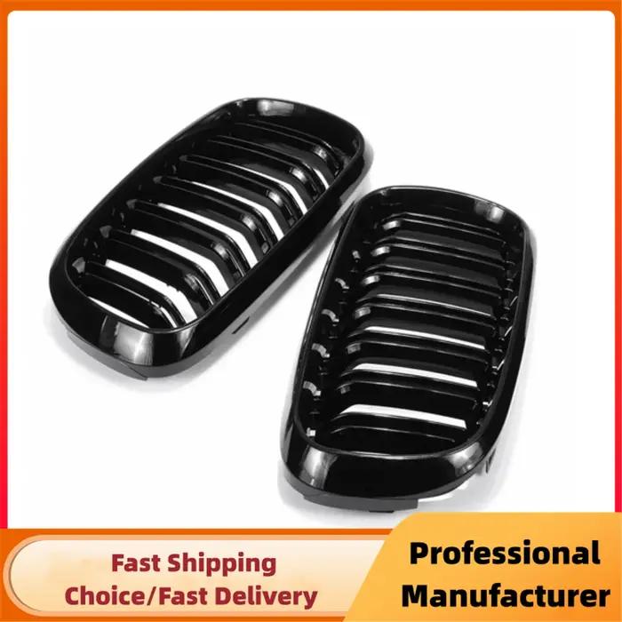 Pour BMW F15 F16 X5 X6 F85 F86 2014-2018 pare-chocs avant rein calandre de course noir brillant voit