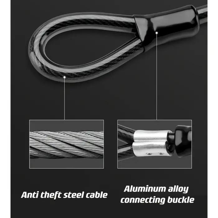 Câble de sécurité pour vélo de 120 cm/47 pouces