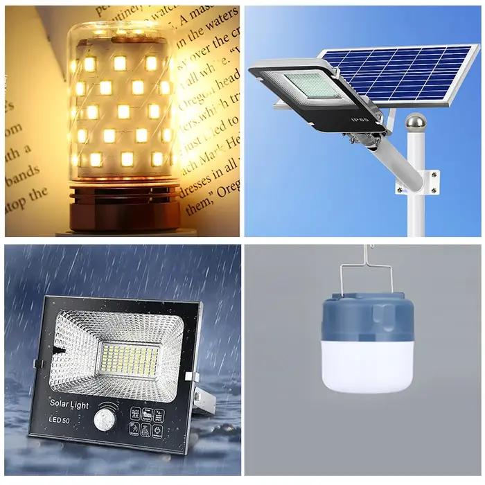 Lampe à diode électroluminescente à montage en surface ultra lumineuse, puce blanche, SMD, 100, 2835