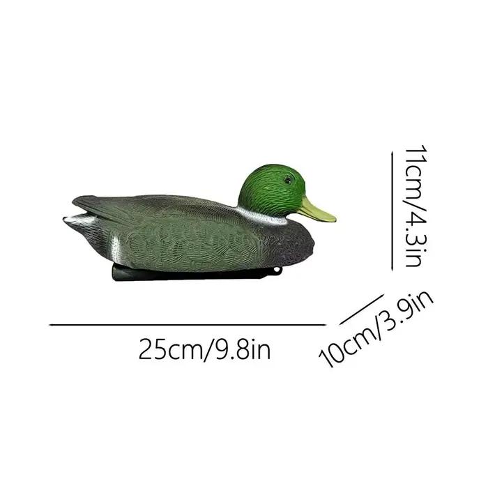 Leurre de chasse flottant 3D en forme de canard factice pour la pêche et la décoration de jardin – Simulation