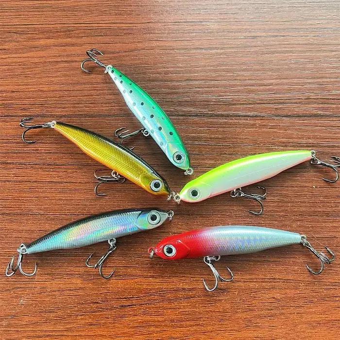 1 pièces crayon coulant leurre de pêche Wobblers 5 cm 3.5g Mini artificiel métal dur appât gabarit 3