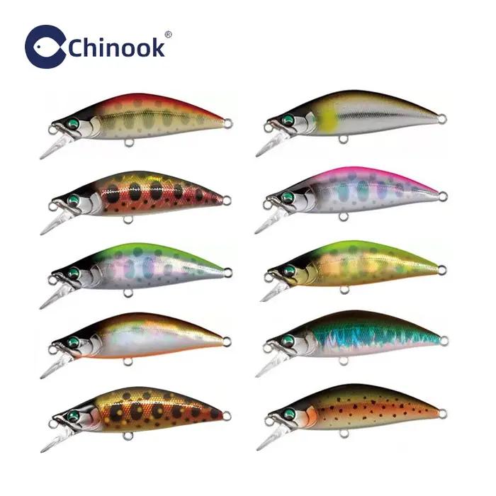 Leurre Chinook Sinking Minnowbait pour petite truite, 50mm 5.2g, leurres pour la pêche, swimbait, pê