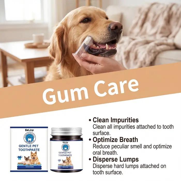 Dentifrice pour animaux EelJoy pâte fine et soyeuse pour chiens chats tous âges hygiène bucco-dentaire sans irritants pour brossage quotidien et cadeau occasionnelle