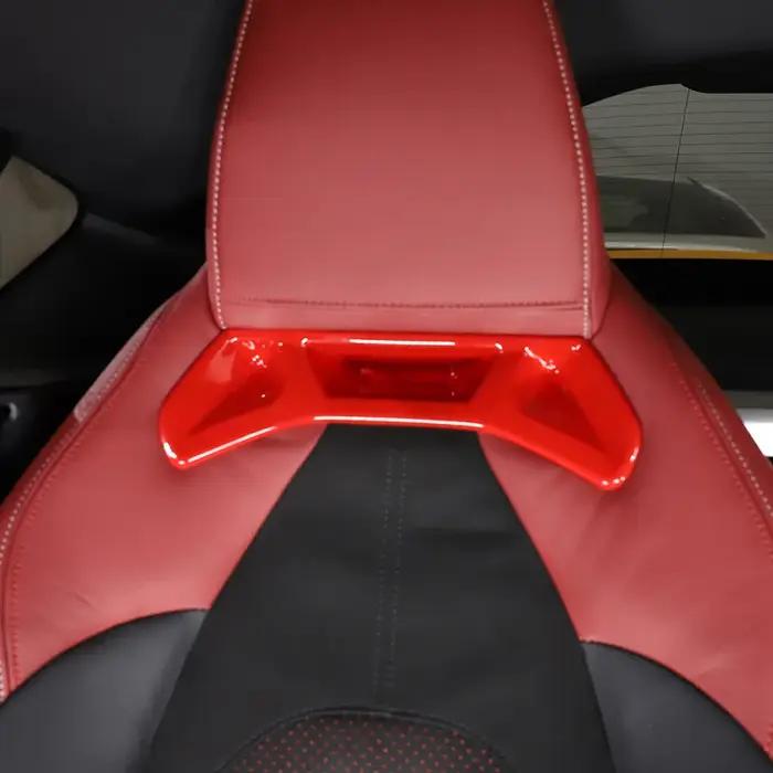 Couverture de revêtement d'habillage arrière de siège avant de voiture, 2 pièces, style de voiture p