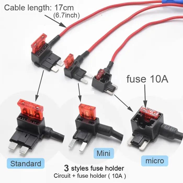 Adaptateur de chargeur de caméra de tableau de bord de voiture, Mini Micro Type C USB 5V 2,5 a, Kit