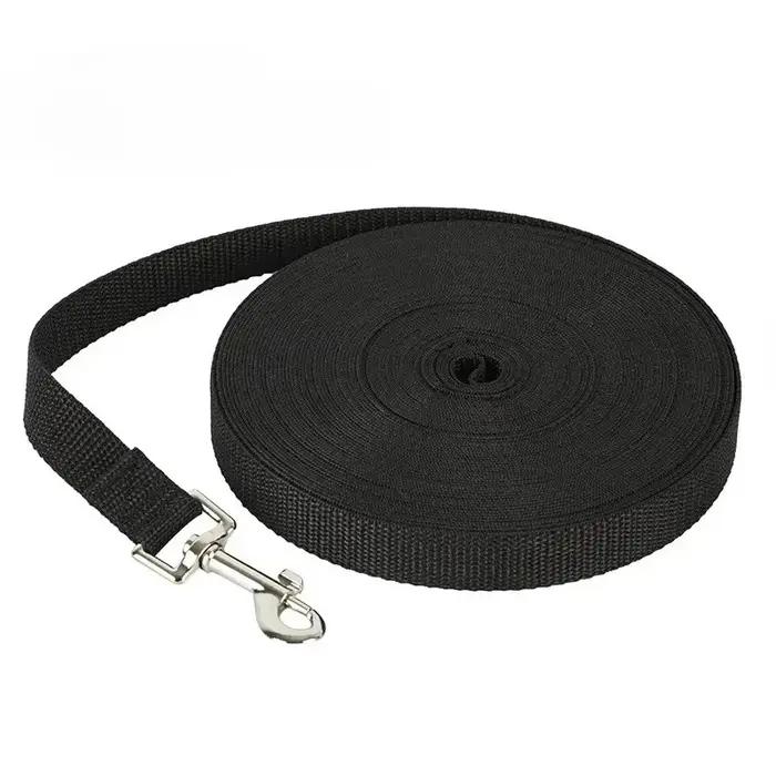 Laisse pour chien extra longue en nylon, durable, pour l'entraînement au rappel, longueur extensible, anti-emmêlement, robuste, pour l'extérieur