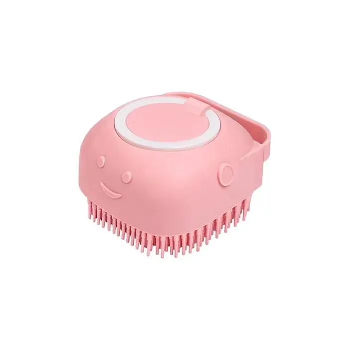 Brosse de bain pour chien, distributeur de shampoing pour massage des animaux, outil de toilettage à poils en caoutchouc pour chiens et chats