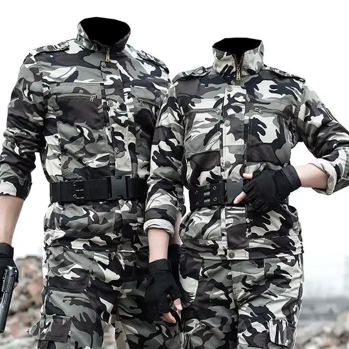 Salopette homme en polyester camouflage style safari ensemble extérieur printemps été occassions spéciales