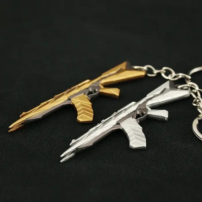 Couteau Valorant Araxys Skin pour porte-clés Vandal, accessoire de jeu, couteau de poche épée de samouraï, modèle de pistolet, cadeaux et jouets pour garçons