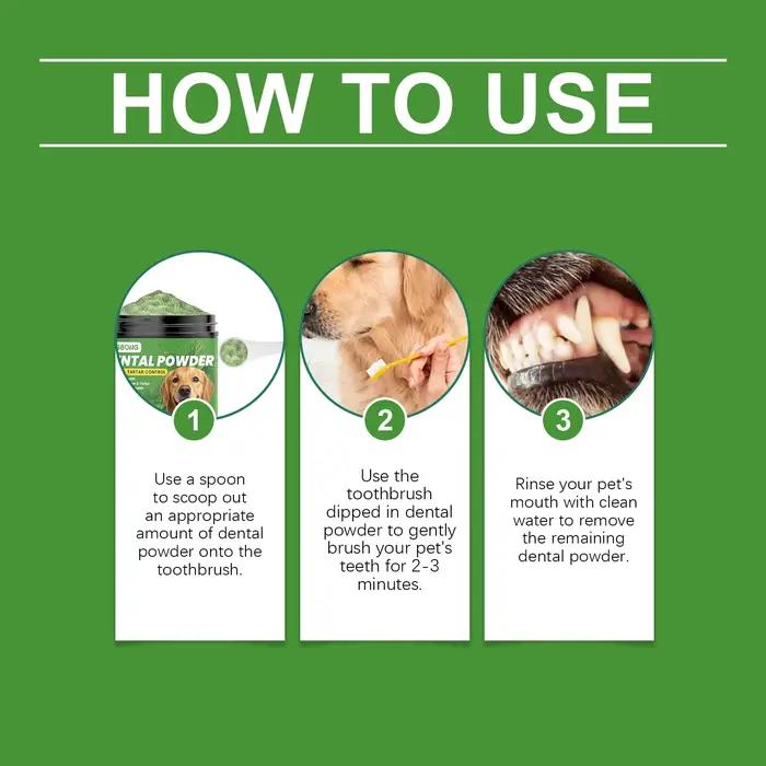 Poudre Nettoyante pour Dents de Chien – Élimine le Tartre