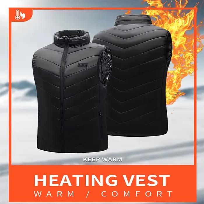 21 Zones de gilet chauffant vestes chauffantes électriques hommes femmes vêtements de sport manteau